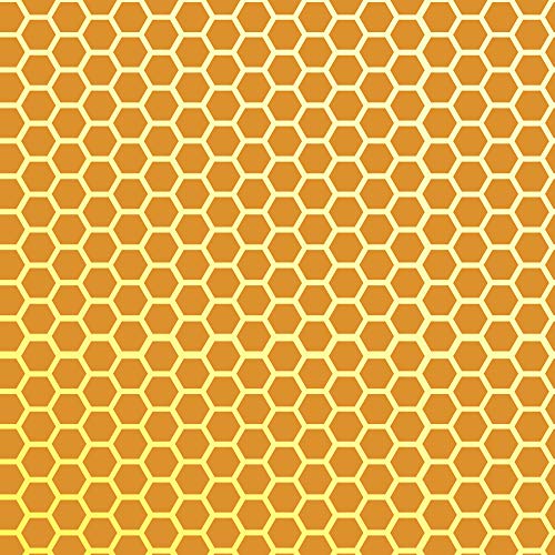 QBIX Plantilla hexagonal – Plantilla de panal – Plantilla de patrón – Tamaño A4 – reutilizable para niños, ideal para pintar, hornear, manualidades, pared, muebles