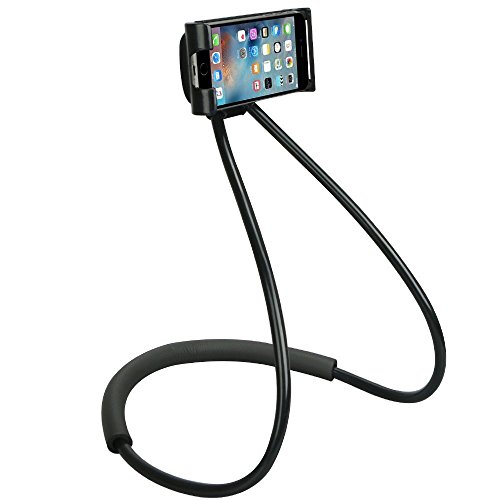Soporte universal elegante del teléfono móvil, colgante en el soporte del teléfono celular del soporte del cuello, soporte perezoso flexible DIY que rota libre para las funciones múltiples