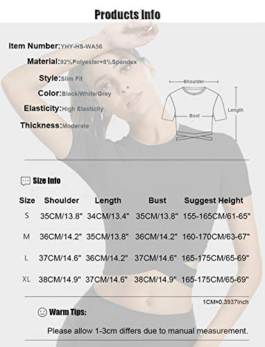 SotRong Camiseta cruzada para mujer, para entrenamiento, gimnasio, manga corta, para yoga, correr, para mujer