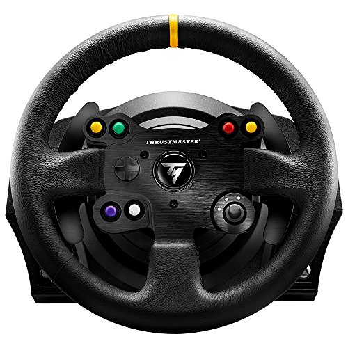 Thrustmaster TX RACING WHEEL LEATHER EDITION - Volante - XboxOne / PC -Force Feedback - 3 pedales - Licencia Oficial Xbox