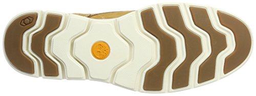 Timberland Bradstreet Leather Sensorflex, Botas Chukka para Hombre, Amarillo Wheat Nubuck, 43 EU