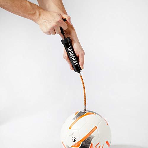 Uhlsport- Metal Hinchador de Balones, Color Negro/Blanco, S (100118701)