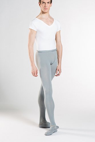Wear Moi Mallas de Ballet con pie, Solo, Gris, Talla 10/12 años