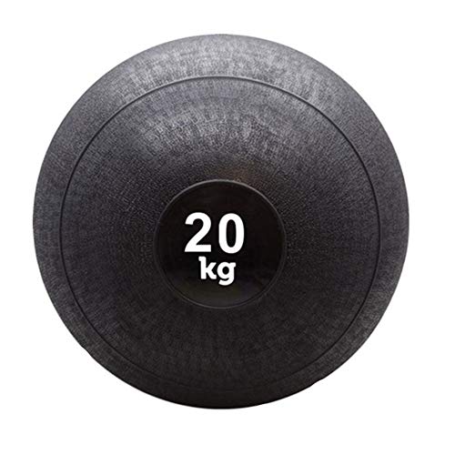 WXYZ Pelota Medicinal Balón Medicinal De Fitness Negro, Relleno De Barro Y Arena, Carcasa Antideslizante De PVC Engrosado, No Elástico, para Hombres Y Mujeres, Entrenamiento De Fuerza De 2 Kg A 20 Kg