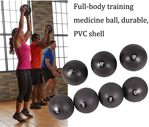WXYZ Pelota Medicinal Balones Medicinales De Fitness, Bola De Arena Grand Slam, Bola De Equilibrio No Elástica Suave De PVC Grueso 4 Kg, 6 Kg, 8 Kg, 10 Kg, 12 Kg, 15 Kg, 20 Kg (Size : 20kg)