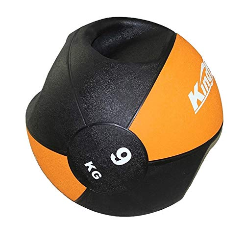 WXYZ Pelota Medicinal Balones Medicinales De Goma con Doble Asa, Ideal para Entrenamiento Físico, Entrenamiento De Fuerza De Equilibrio, Sentadilla 3kg, 8kg, 9kg, 10kg, 12kg (Size : 9kg)