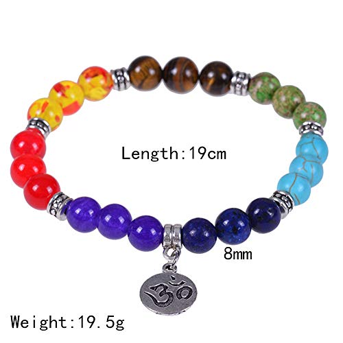 zhppac Pulsera con Cuentas brazaletes Mujer Pulsera de curación El estrés de la Pulsera Pulsera Palm Pulsera Colgante Pulsera de Perlas de Encanto 2