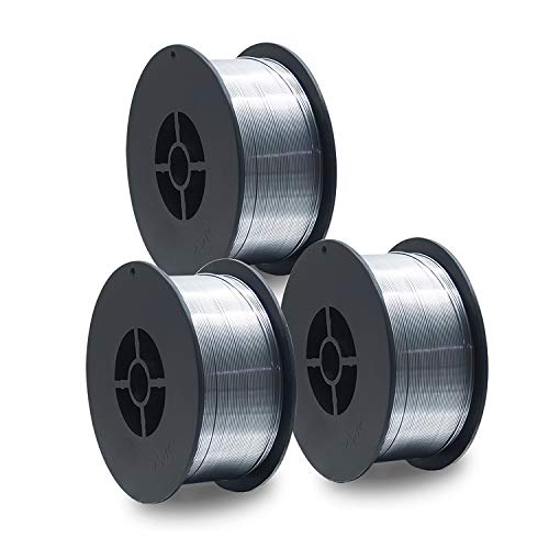 3 unidades de alambre de soldadura D100 MIG MAG de 1 kg, E71T-GS, tamaño 0,8 mm, uso universal, sin gas