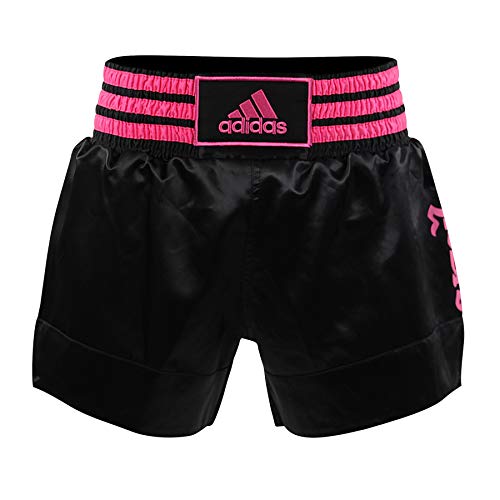 Adidas Pantalones Thai Boxeo - Negro-Verde, ADISTH01, Color blanco., X-Large