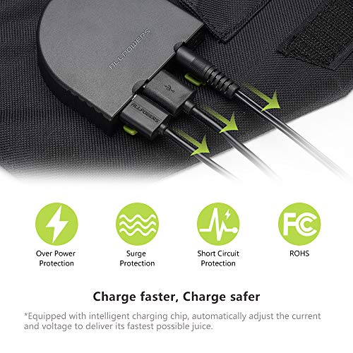 ALLPOWERS Cargador Solar Portátil del Panel 100W 18V 12V Plegable USB Y Un Cargador De Batería Solar del Puerto De DC para Los Teléfonos Móviles del Ordenador Portátil del