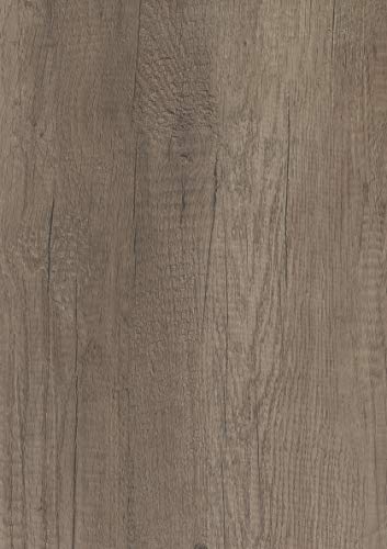 Baikal 280034036 Mueble de baño Lavabo cerámico y Espejo, de una Puerta, Ideal para aseos o baños pequeños, Melamina 16, Acabado en Roble Gris Nebraska, Cm, 45 x 36 x 60 cm, 10 Unidades