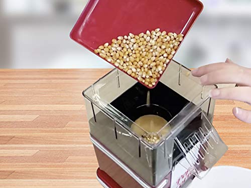 Beper - Máquina para Hacer Palomitas de Maíz, Preparación en 3 minutos, sin Grasa, Circulación de Aire Caliente, 1200 W de Potencia, Rojo