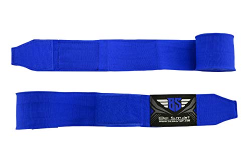 BeSmart Muay Thai - Vendas de boxeo para niños (2,5 m, 2,5 m), color azul