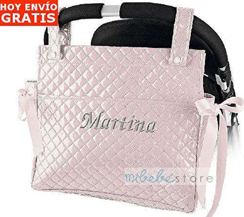 Bolso Talega Lactancia PERSONALIZADA Plastificada para carro - Nombre bebé bordado - mibebestore