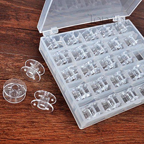 Canillas para máquina de coser Singer, Brother, bermina, Pfaff, Janome, Toyota, Elna, con funda de almacenamiento – Universal – 25 piezas