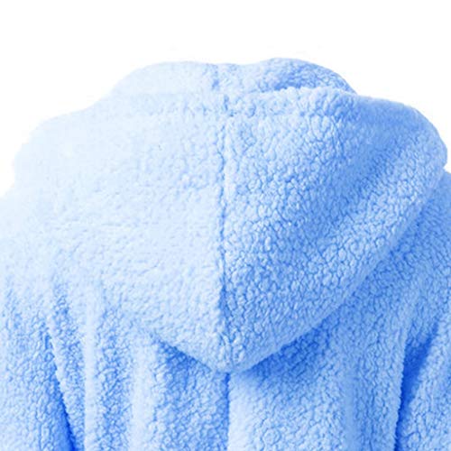 Chaqueta Mujeres de Invierno de Lana Cálida Cremallera Abrigo con Capucha Casual Suéter Abrigo de Algodón Outwear Hoodie riou