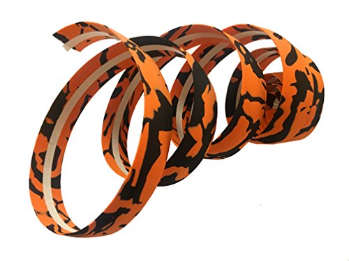 Cinta de manillar de bicicleta, cinta de manillar de bicicleta de la serie de camuflaje, cinta de manillar de espuma, cinta de manillar de bicicleta de carretera , naranja y negro