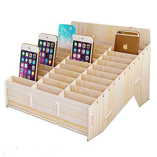 DIY Escritorio multi-fajas teléfono móvil caja de almacenamiento aula oficina almacenamiento rack partes de almacenamiento organizador de almacenamiento
