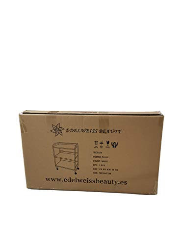 EDELWEISS BEAUTY Carrito estética Carro Oficina (60x43x82cm, Blanco)