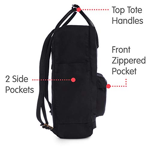 Fjallraven Kånken No. 2 Black Backpack, Unisex Adulto, OneSize