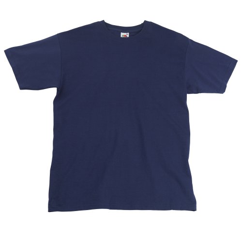 Fruit of the Loom - Camiseta Básica de Manga Corta Modelo Valueweight - Hombres (S/Verde Botella)