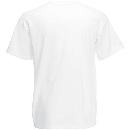 Fruit of the Loom - Camiseta Básica de Manga Corta Modelo Valueweight - Hombres (S/Verde Botella)