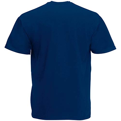 Fruit of the Loom - Camiseta Básica de Manga Corta Modelo Valueweight - Hombres (S/Verde Botella)