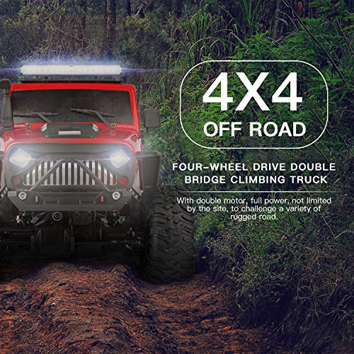 Goolsky WLtoys 104311 RC Coche 2.4G 1/10 4WD Jeep Coche SUV Motor Cepillado Control Remoto Off-Road Crawler Coche