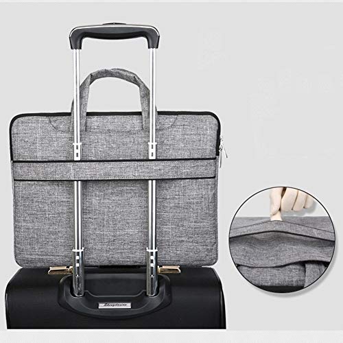 GUOCU 11-15.6 Pulgadas Mujer Hombre Bolso de Bandolera/Maletín/Mensajero Funda para Laptop Macbook Air iPad Portátil Moda y Negocios，Azul Marino,15.6"(40X31X3cm)