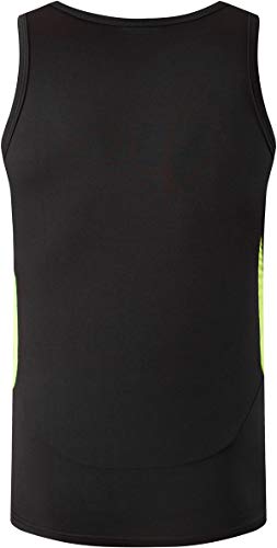 jeansian Hombres Camiseta De Tirantes Deportivas Wicking Quick Dry Vest tee Tank Top Verano Correr Training LSL3306 Black M
