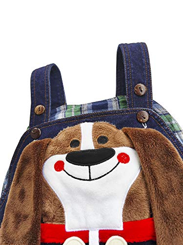 Kidscool Space Bebé de Algodón 3D de dibujos animados Suave Tejidos Jeans Monos - azul - 12 -18 meses
