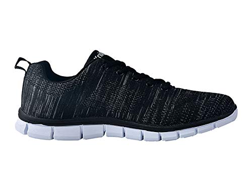 Knixmax-Zapatillas Deportivas para Mujer, Zapatillas de Running Fitness Sneakers Zapatos de Correr Aire Libre Deportes Casual Zapatillas Ligeras para Correr Transpirable, EU40 Negre Rose