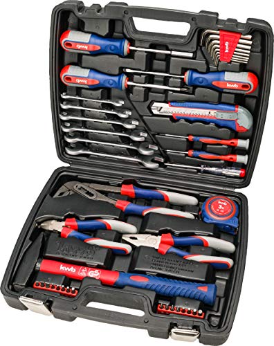 kwb 370733 Maletín de herramientas con puntas de atornillar, 42 piezas, relleno, resistente y de alta calidad, ideal para el hogar o el garaje, certificado GS, Blowmould-Koffer