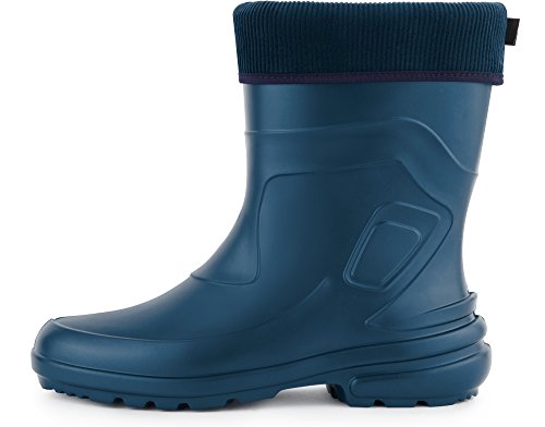 Ladeheid Botas de Agua Termicas en EVA Unisex Niños LA-800-2017 (Metal Azul/Marino, 37 EU)