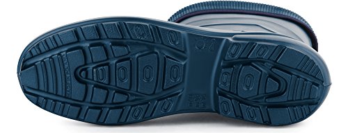 Ladeheid Botas de Agua Termicas en EVA Unisex Niños LA-800-2017 (Metal Azul/Marino, 37 EU)