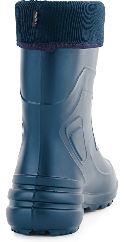 Ladeheid Botas de Agua Termicas en EVA Unisex Niños LA-800-2017 (Metal Azul/Marino, 37 EU)