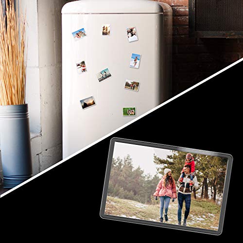 Marcos de Fotos en Blanco con Imán para Refrigerador (Paquete de 20) - 7 x 4,5cm Inserto Para Foto de Tamaño - Marcos Acrílico Transparente para Fotos Familiares y Diversión Niños