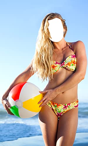 Montaje de la foto del bikini