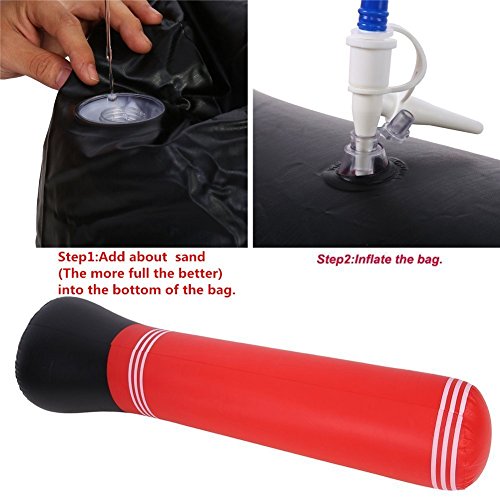 Nadalan Saco de arena inflable del saco de arena del compartimiento de la bolsa de arena para los niños o principiantes  