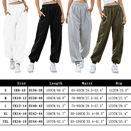 Nuofengkudu Mujer Harem Térmicos Jogging Pantalones Forro Polar con Bolsillos Elastica Cintura Alta Comodo Llanura Largos Pantalón Deportiva Jogger Pants Sweatpants Casual Ropa de Casa(Lana-Negro,M)