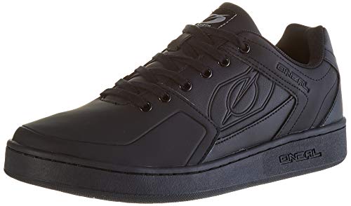 O'NEAL | Zapatos de Bicicleta | MTB Downhill Freeride | Equilibrio Entre el Agarre y el reposicionamiento del pie | Zapatos de Pedal Plano con Clavos | Adultos | Negro | Talla 47