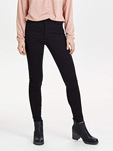 Only Onlroyal High Sk Jeans Pim600 Noos, Jeans Skinny para Mujer, Negro (Black), S (Talla Fabricante:32)