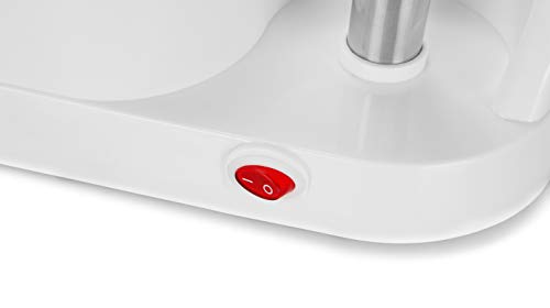 Orbegozo PR 3500 - Máquina de hacer perritos calientes, capacidad 1-6 salchichas, punzón de sujeción, cuberta antiadherente, 350 W, blanco