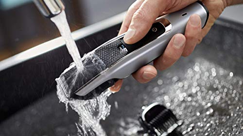 Philips BT5502/16 Barbero y cortapelos con 40 Posiciones de Longitud, Resistente al Agua y Cuchillas metálicas autoafilables, Negro