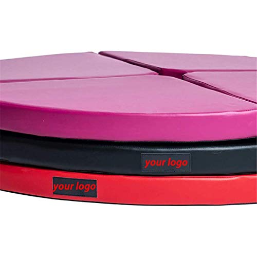 Portátil Fitness Pole Dance Mat Pole Dance Mat Modelo Estándar de Seguridad Ronda Yoga Ejercicio Seguridad Baile Pad Dia 4ft x 2", Rosa, 120 * 10cm