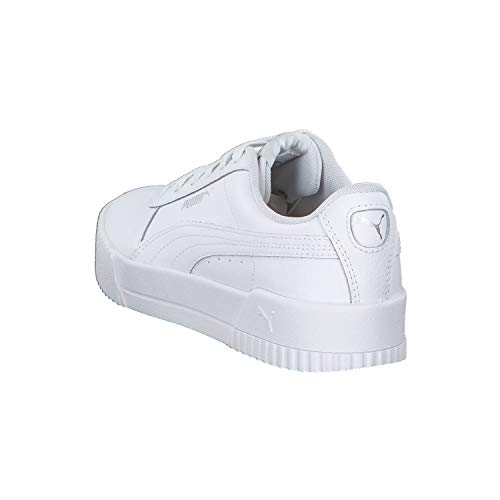 PUMA Carina L, Zapatillas Mujer, Blanco White/White/Silver, 40 EU
