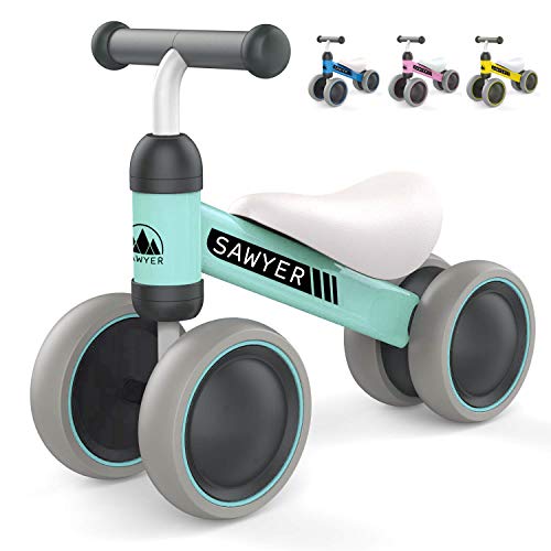 Sawyer - Correpasillos / Bicicleta Sin Pedales - Niños 10 a 24 Meses - Bebes 1 año (Mint)