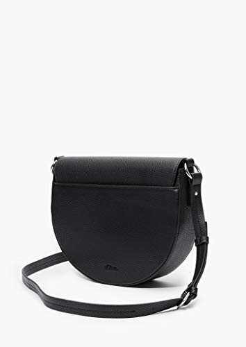 s.Oliver Red Label - Bolso bandolera para mujer con anillo de metal, color negro