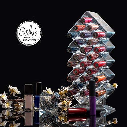 Solly´s Sarah - Organizador de Maquillaje para Barras de Labios, Acrílico, Transparente