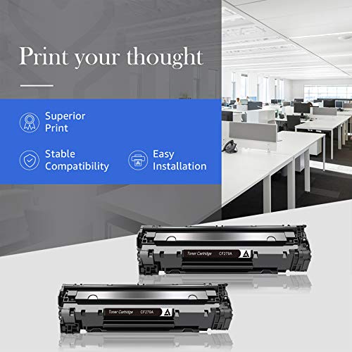 STAROVER Cartucho de Tóner Compatible Repuesto para HP 79A CF279A para HP LaserJet Pro MFP M26 M26nw M26a HP LaserJet Pro M12 M12w M12a Impresora (2 Negro)